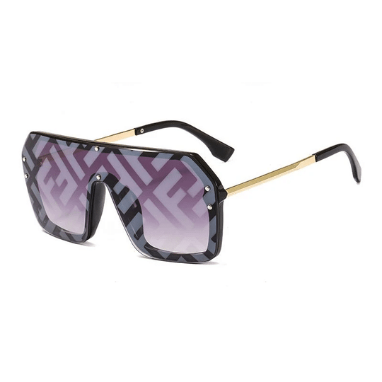 FDI - Fashion Watermark Conjoined Lens Sunglasses