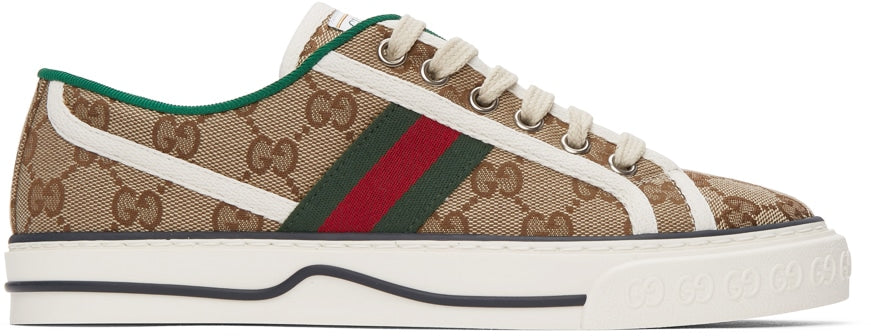 Beige GG Supreme 'Gucci Tennis 1977' Sneakers